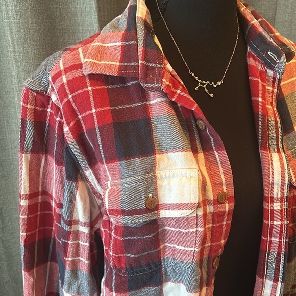 Red Old Navy Flannel - Picture 2 of 5